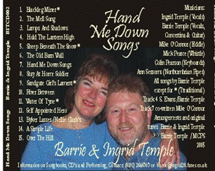Hand Me Down Songs CD